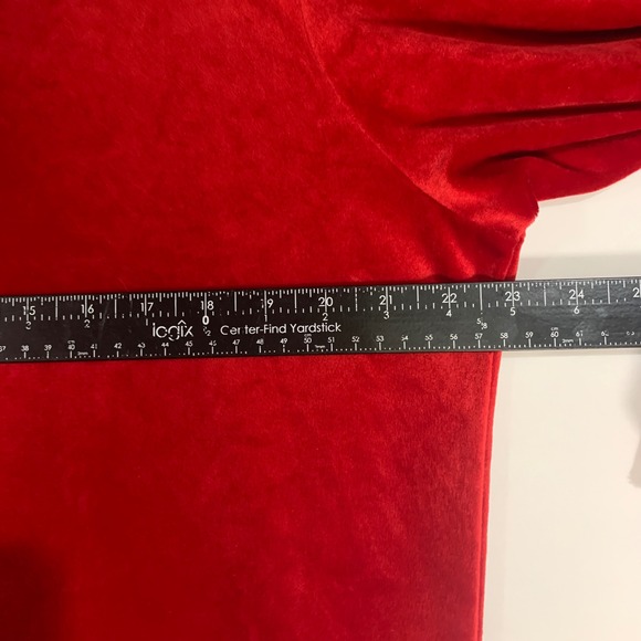 Blair Women's Red Velour Dress and Jacket Set Size Large L‎ Formal - Picture 4 of 6